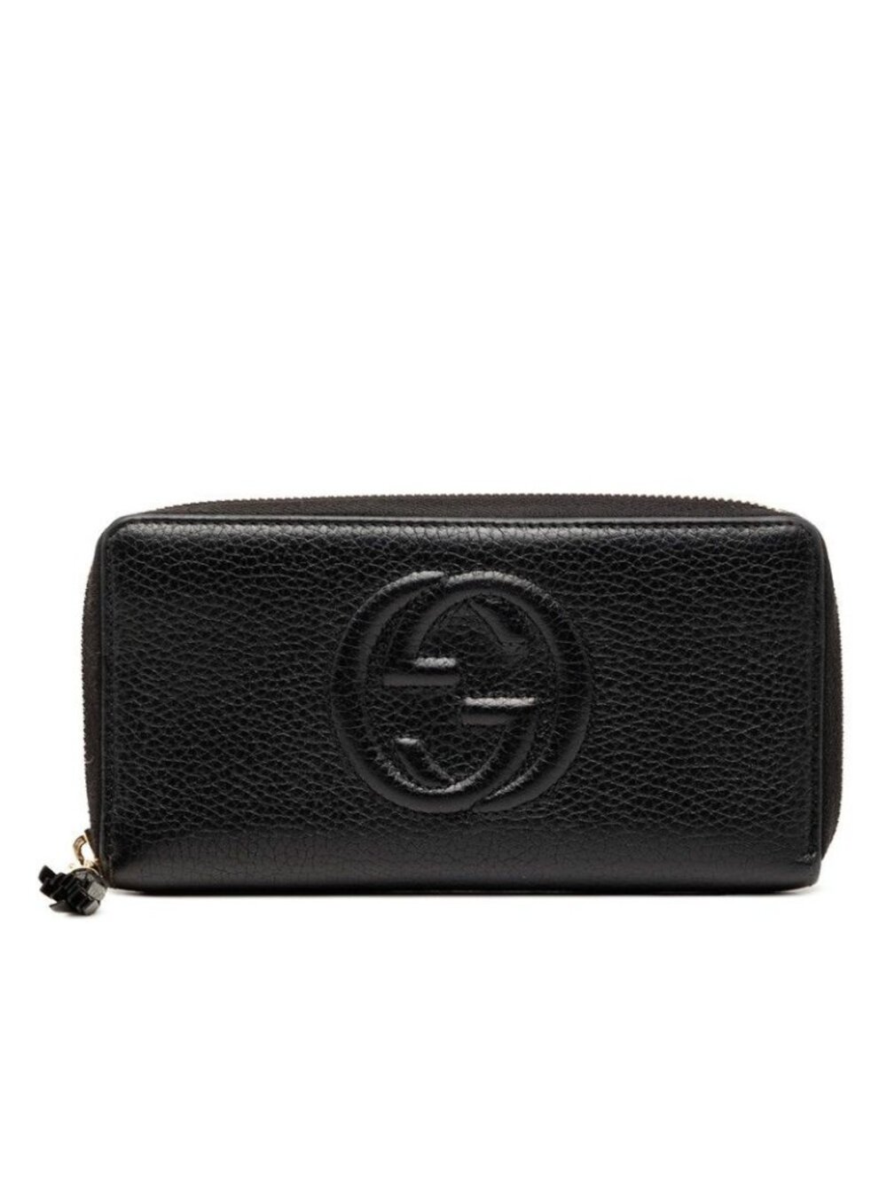Gucci Soho Interlocking Tale Wallet Black Leather